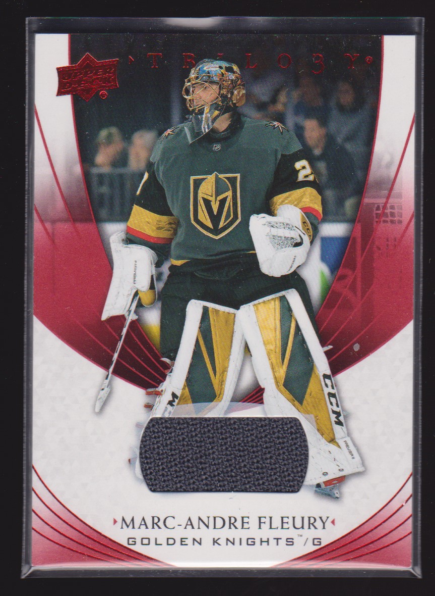 2020-21 Upper Deck Trilogy Red #46 Marc-Andre Fleury Jersey (image for) 2020-21 Upper Deck Trilogy Red #46 Marc-Andre Fleury Jersey